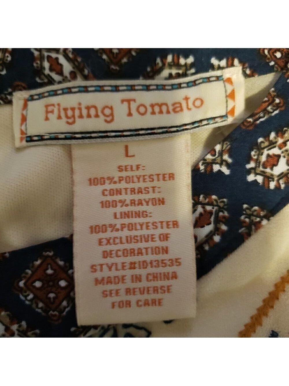 Flying Tomato Cream LS Dress with Cold Shoulders - Picture 10 of 12